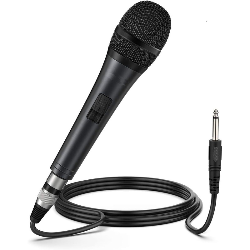 Buy Dynamic Vocal Mic for Speaker, Wired Handheld Mic w/ On/Off Switch