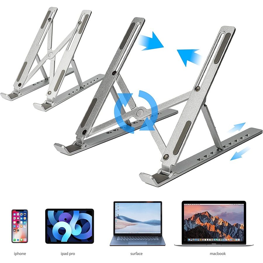 Ergonomic Laptop Stand Portable Holder Adjustable Riser MacBook Air Pro iPad Dell HP