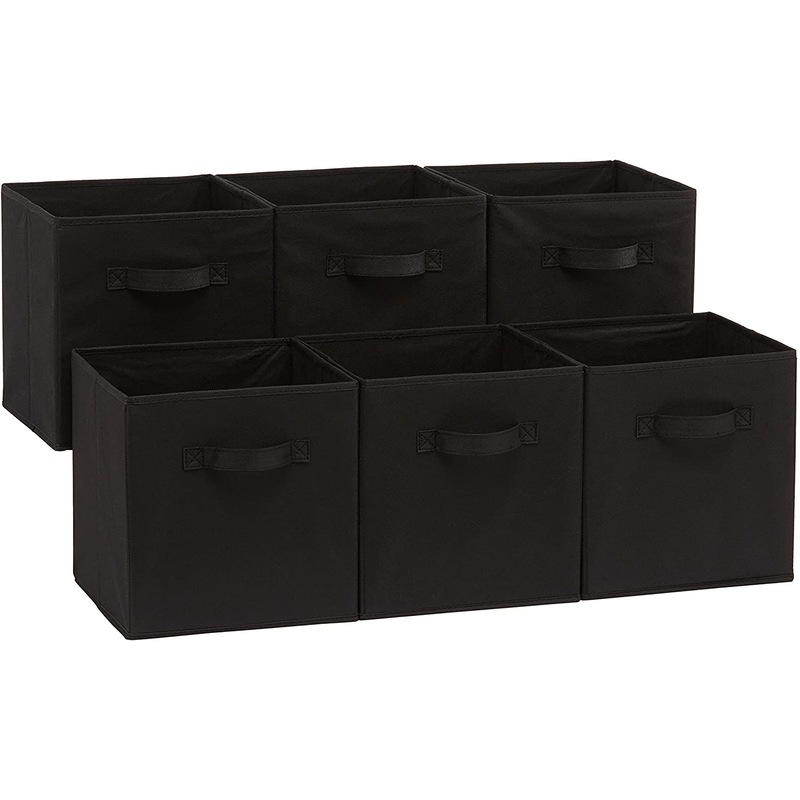 Buy Foldable Storage Cubes (6Pack, Black) MyDeal