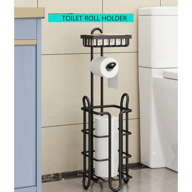 buy-free-standing-floor-toilet-tissue-roll-holder-black-mydeal