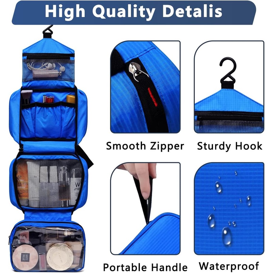 Hanging Toiletry Bag Water Resistant