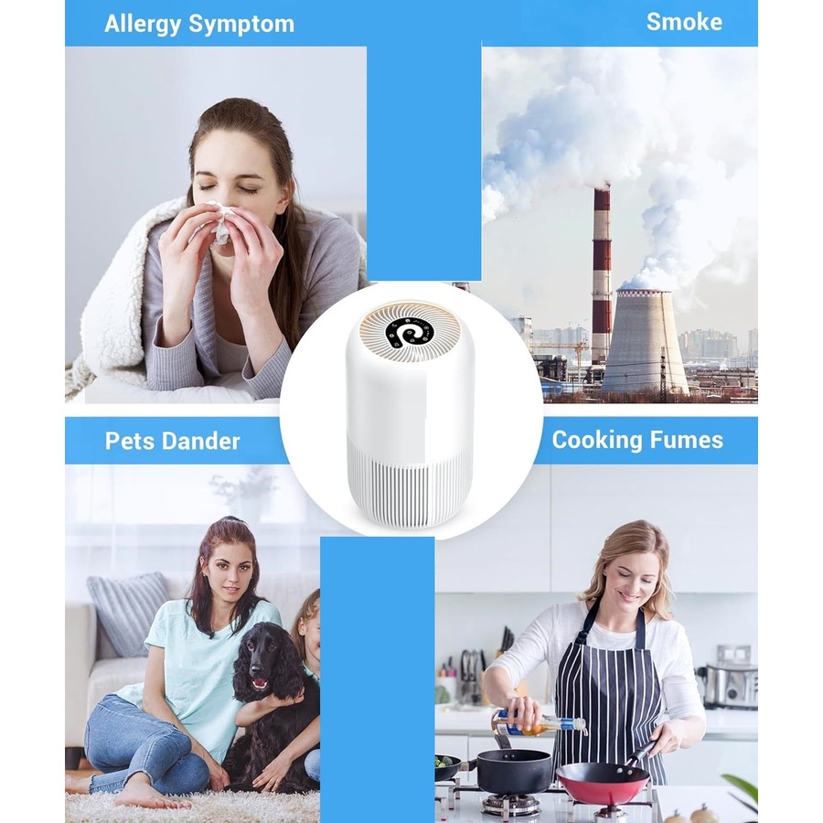 HEPA Air Purifier Home Smoker Office