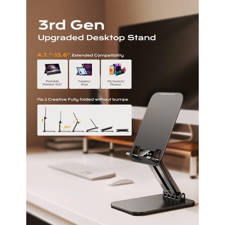 iPad Stand Holder Adjustable Tablet Stand for Desk Portable Monitor Stand Tablet Holder