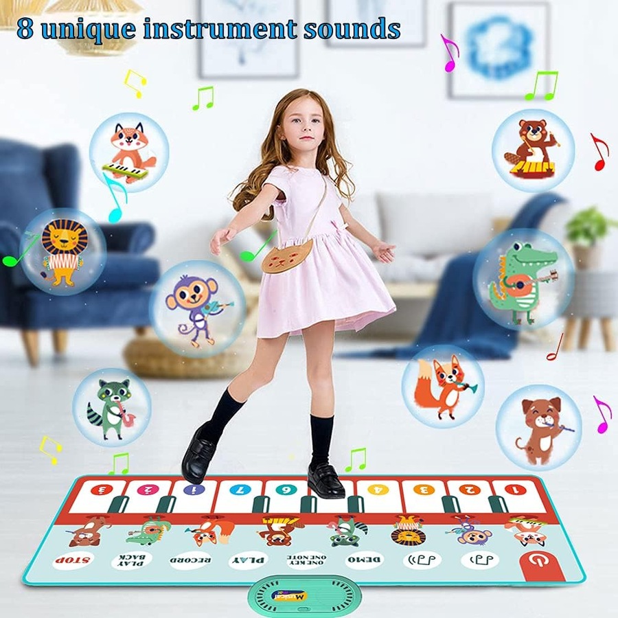 Kids Musical Piano Mats for Toddlers - Big Floor Keyboard Playmat