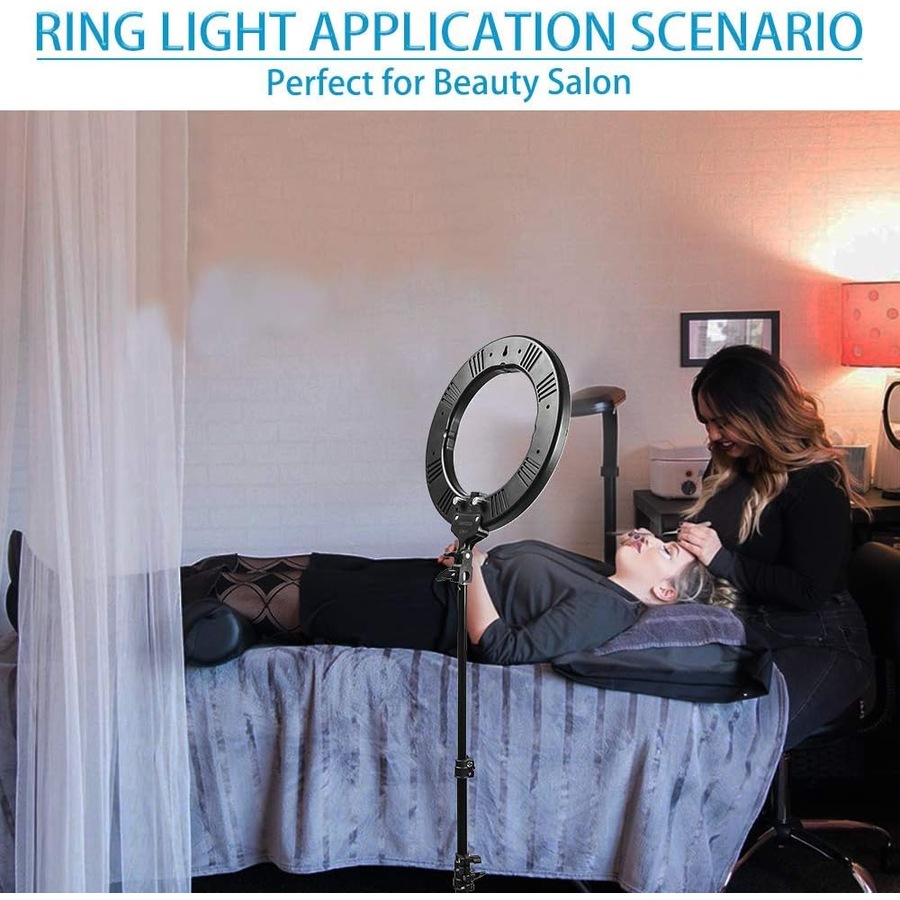 LED Ring Light Stand Dimmable BiColor