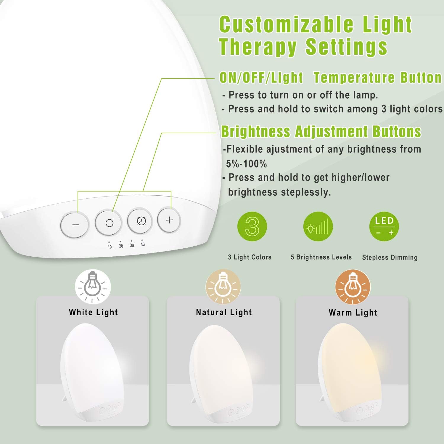 Natural light deals therapy lamp