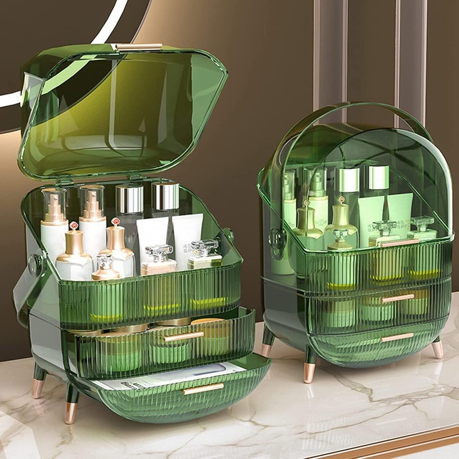 Makeup Storage Organizer Large Capacity Cosmetics Display Case
