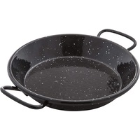 Mini Paella Pan, Alloy Steel, Black, 15 cm