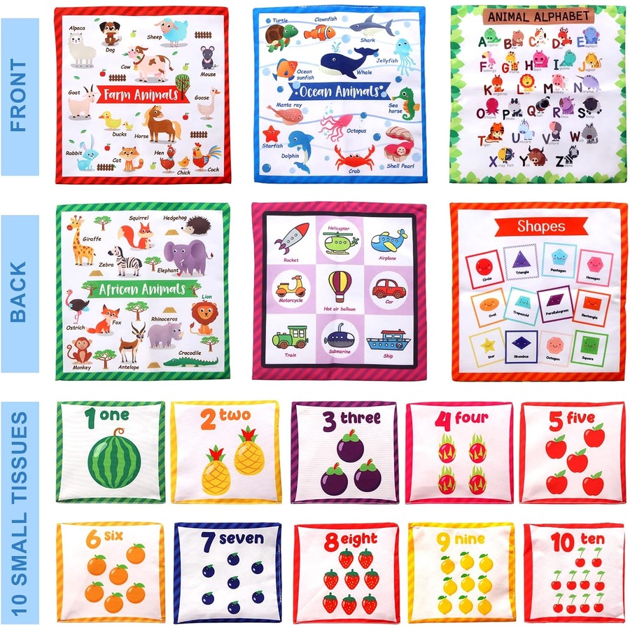 Montessori Baby Toys for 6-12 Months: Tissue Box, Sensory & Educational