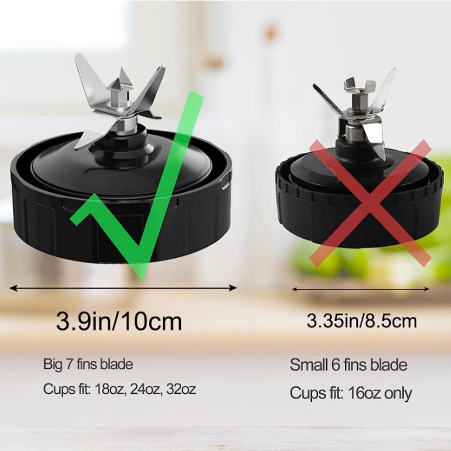 Ninja Blender Blade Replacement Parts - 7 Fins Accessories