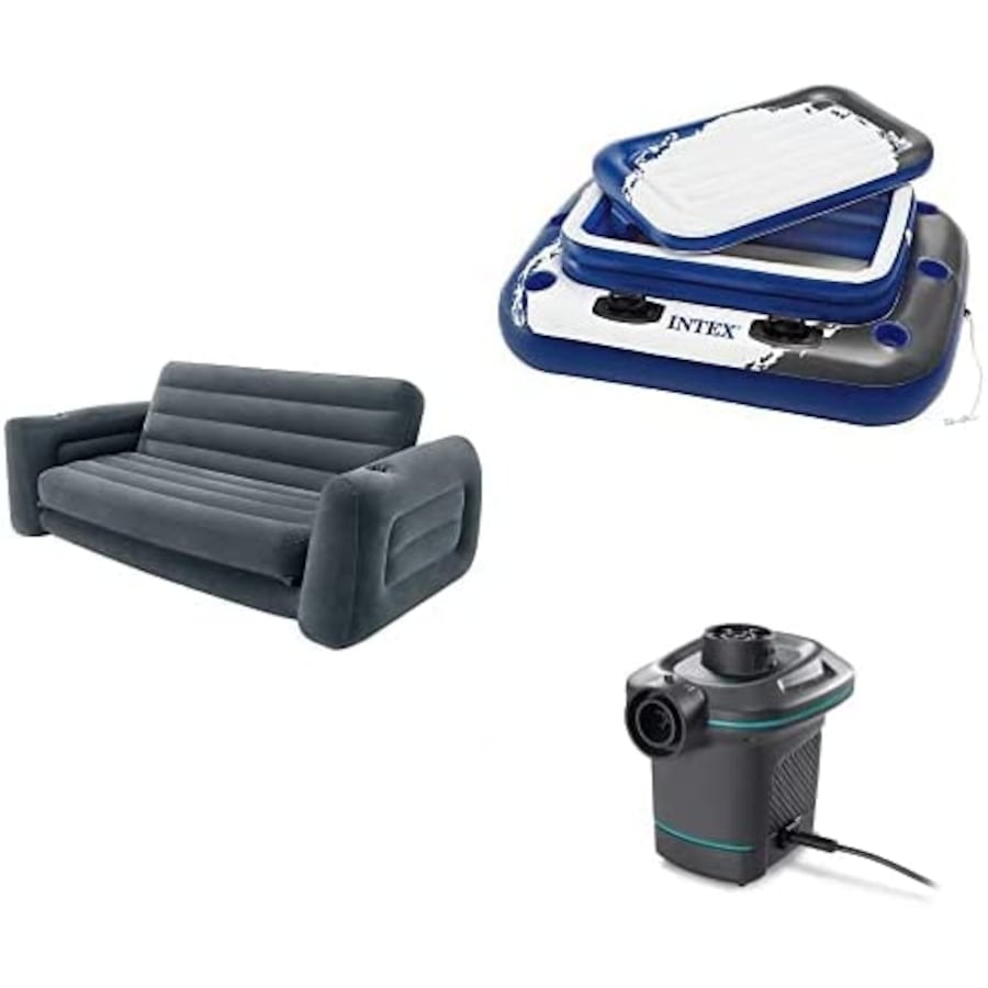 Pack of Pull-Out Inflatable sofa + Pool cooler + Electric Pump