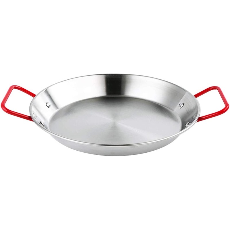 Buy Paella Pan NonStick Stainless Steel Cooking Pan 32 cm MyDeal