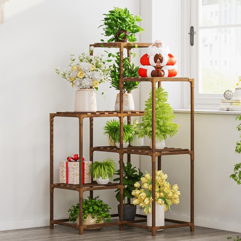 Buy Plant Shelf Corner Stand Indoor Outdoor Holder MyDeal