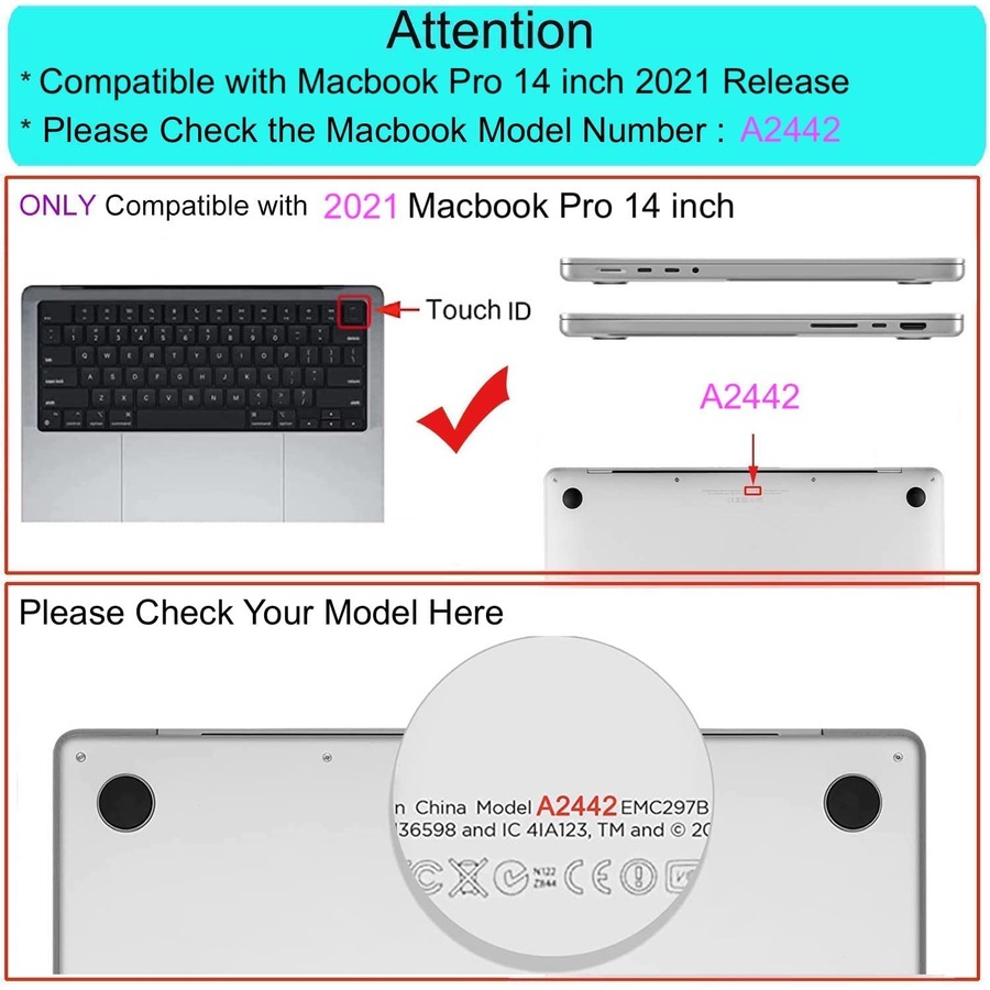 Plastic Hard Case for MacBook Air 13 inch 2010-2017 A1369/A1466 (Crystal Clear Case)