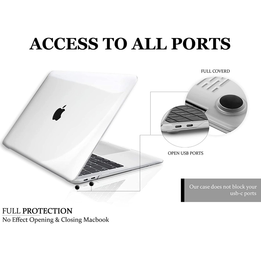 Plastic Hard Case for MacBook Air 13 inch 2010-2017 A1369/A1466 (Crystal Clear Case)