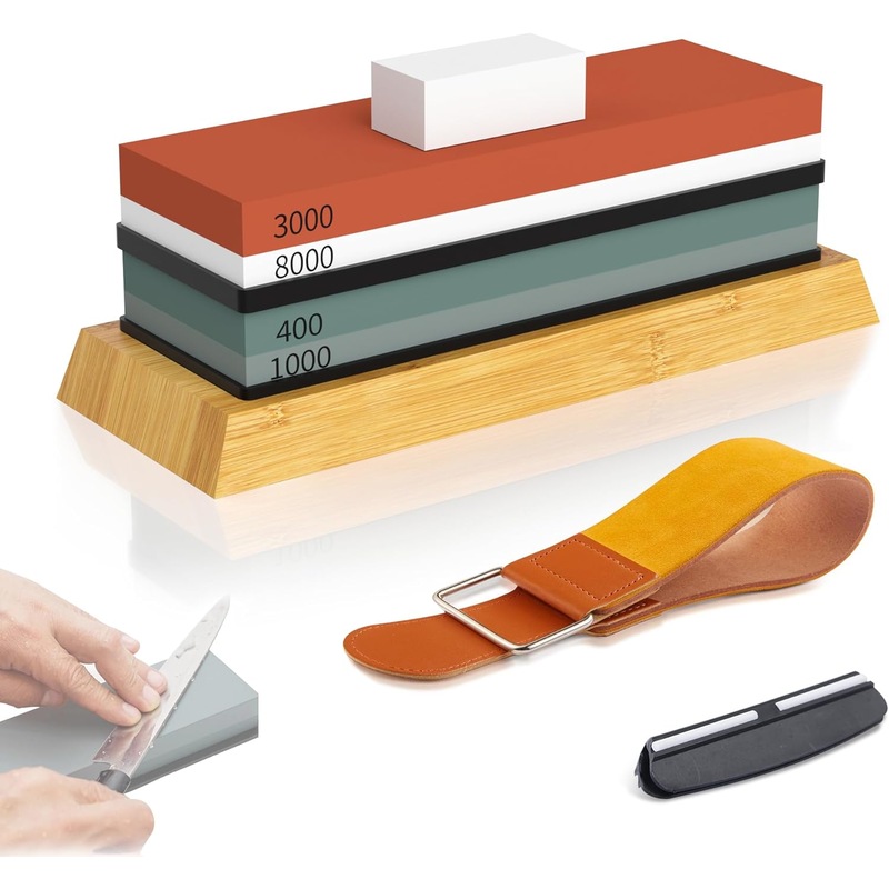 Buy Professional Knife Sharpening Set with Non-Slip Base and Angle ...
