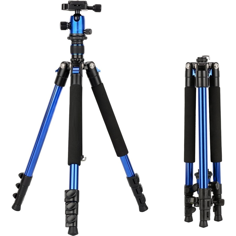 Q555 Camera Tripod Stand for DSLR Canon Nikon Sony ,Blue
