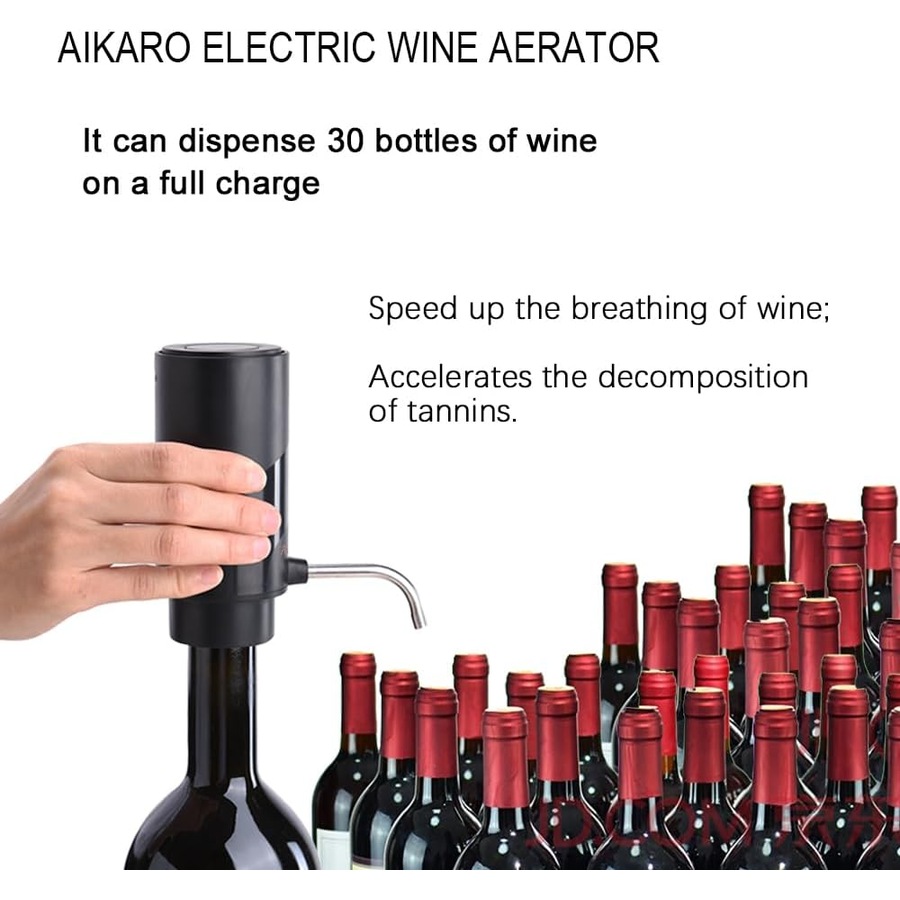 Rechargeable Electric Wine Aerator Pourer Automatic Decanter