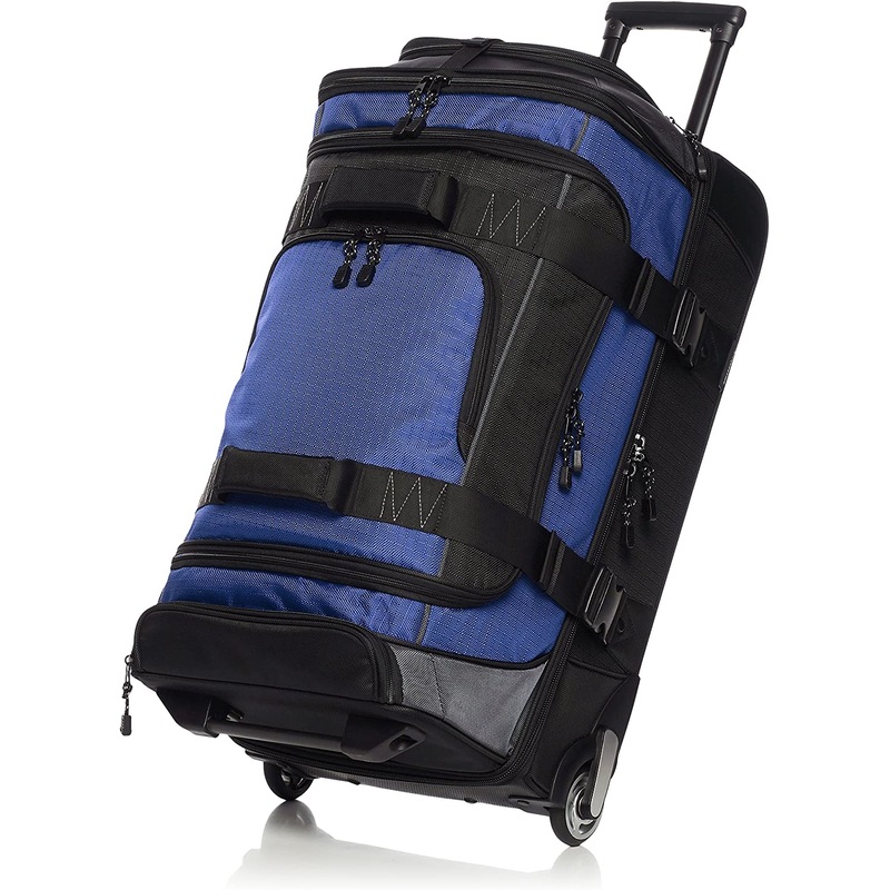 Buy Ripstop Rolling Wheeled Duffel Bag (Medium, Blue) MyDeal