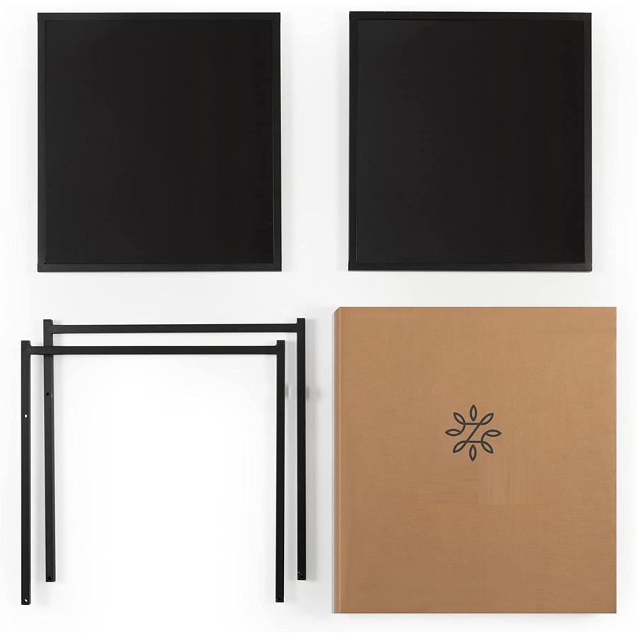 Set of Two Small Bedside Table (Black)