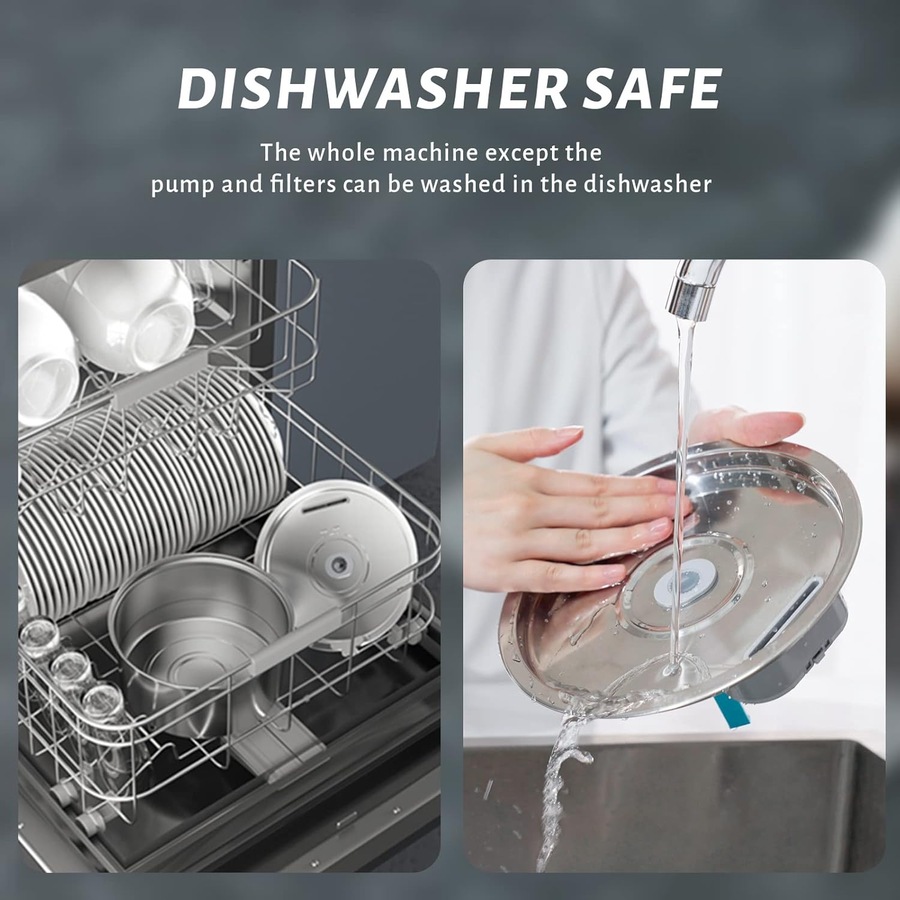 Stainless Steel Cat Water Fountain 3.2L Silent with Filter