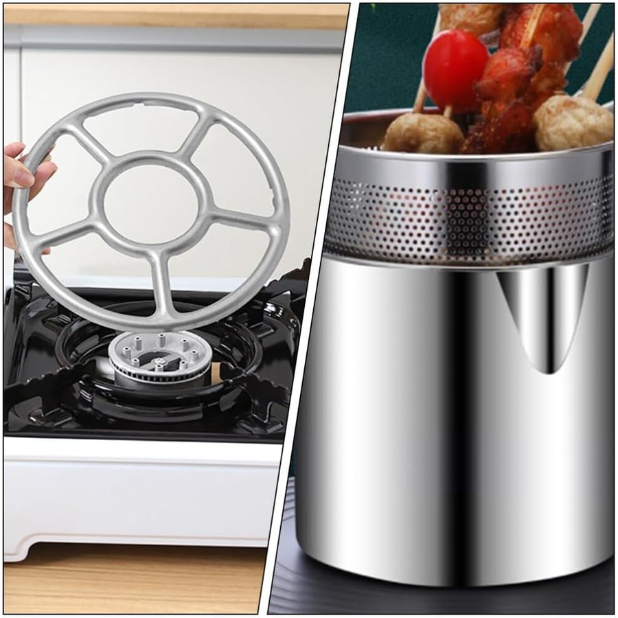 Stainless Steel Fryer Pasta Basket - Spaghetti Strainer for Pot