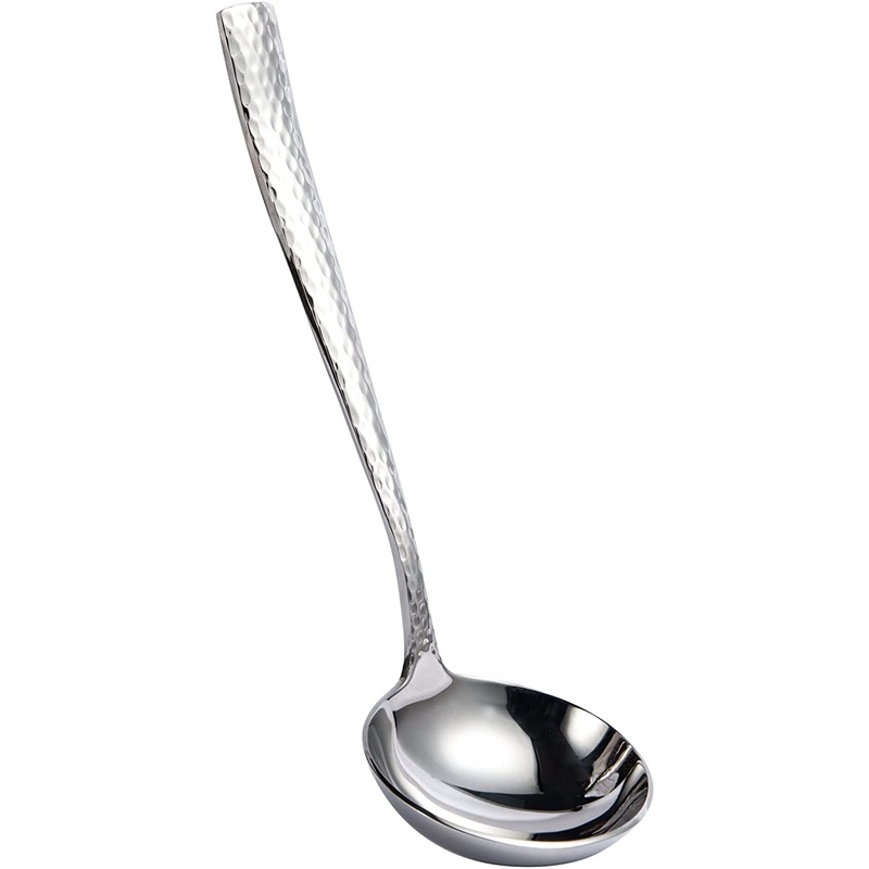 Buy Stainless Steel Gravy Ladle Hammered (Silver) MyDeal
