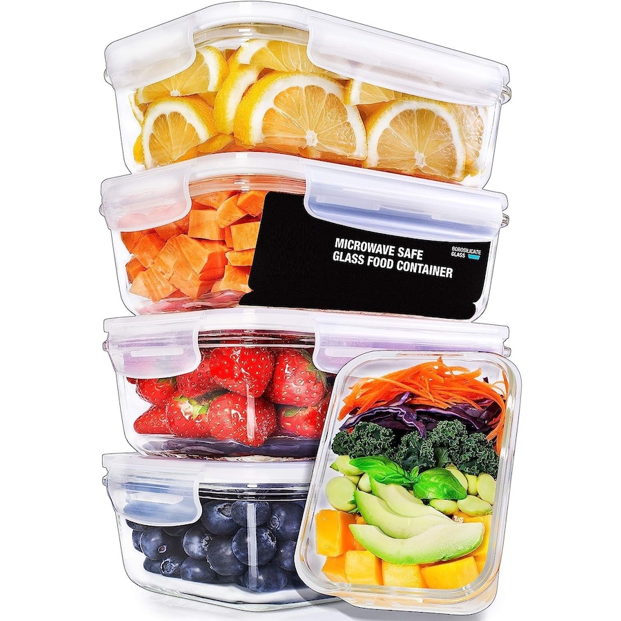 Steamable Containers Buy Transparent Glass Containers with Steam Vent Lids - Airtight Food ...
