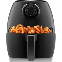 TurboFry 3.5L Air Fryer Oven - Dishwasher-safe Basket, Dual-control Temp, Matte Black