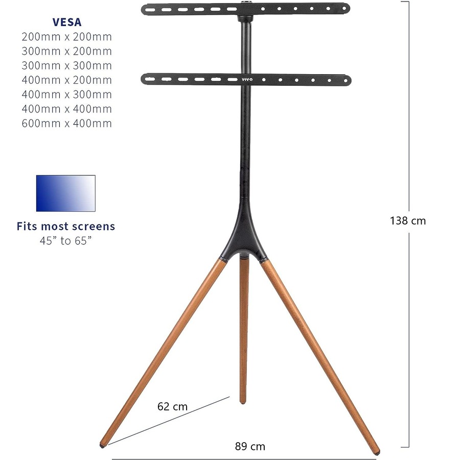 TV Stand 65 inch LED LCD Adjustable Swivel Tripod