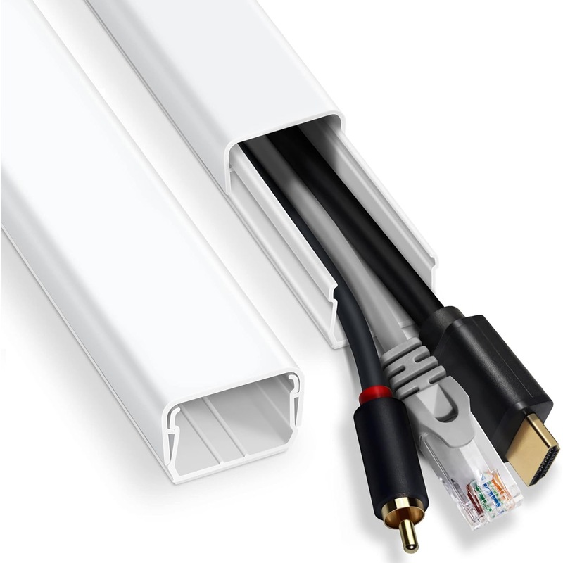 Buy TV Wall Cord Hider Cable Covers Paintable Wall Kit White MyDeal