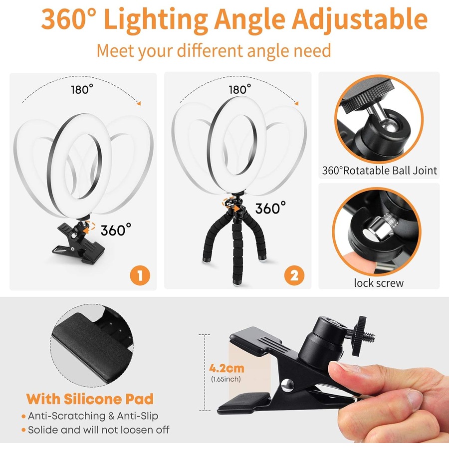 Video Conference Lighting Kit Ring Light