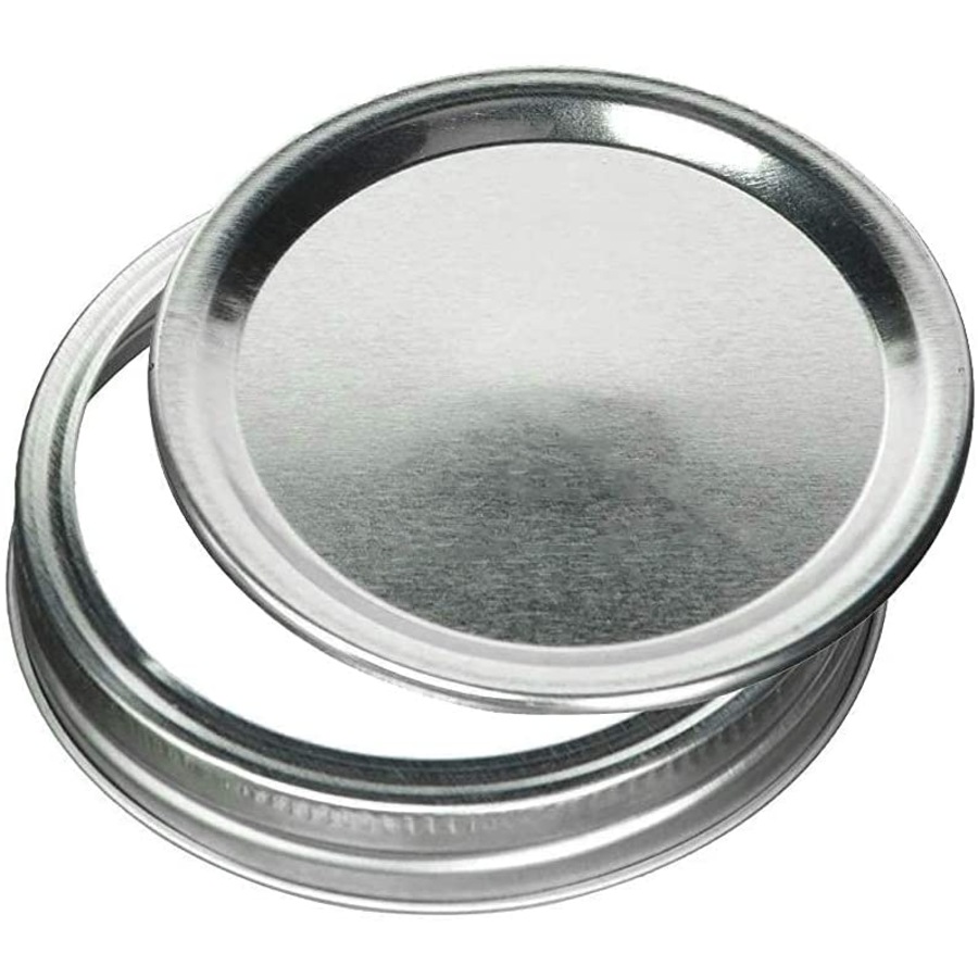 VIKUS 12 Pieces Canning Jars - 480ml Mason Jar Empty Glass Spice Bottles with Airtight Lids and Labels