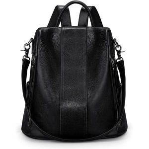 Women Soft Leather Backpack Antitheft Rucksack, Shoulder Bag Medium