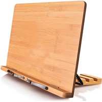 XL-Large Book Stand 15.4 x 11.0 Main Board - Adjustable Foldable Holder with Page Clips 