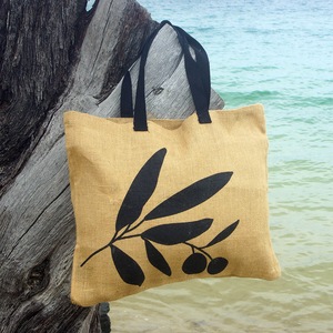Natural Tote Bag - Olive - Green Essentials