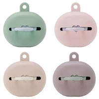 Pacfier (Dummy) Keep Case - Hevea in Moss Green, Powder Pink, Sandy Nude, Tan Beige
