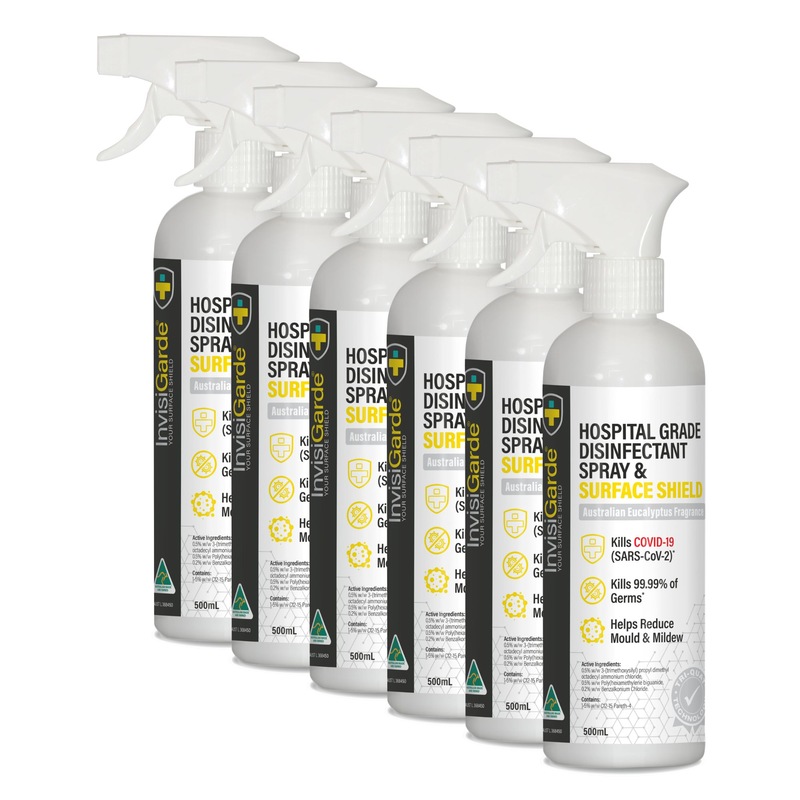Buy 6 x Hospital Grade Disinfectant Spray & Surface Shield 500mL MyDeal