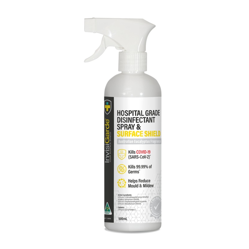 Buy Hospital Grade Disinfectant Spray & Surface Shield 500mL MyDeal