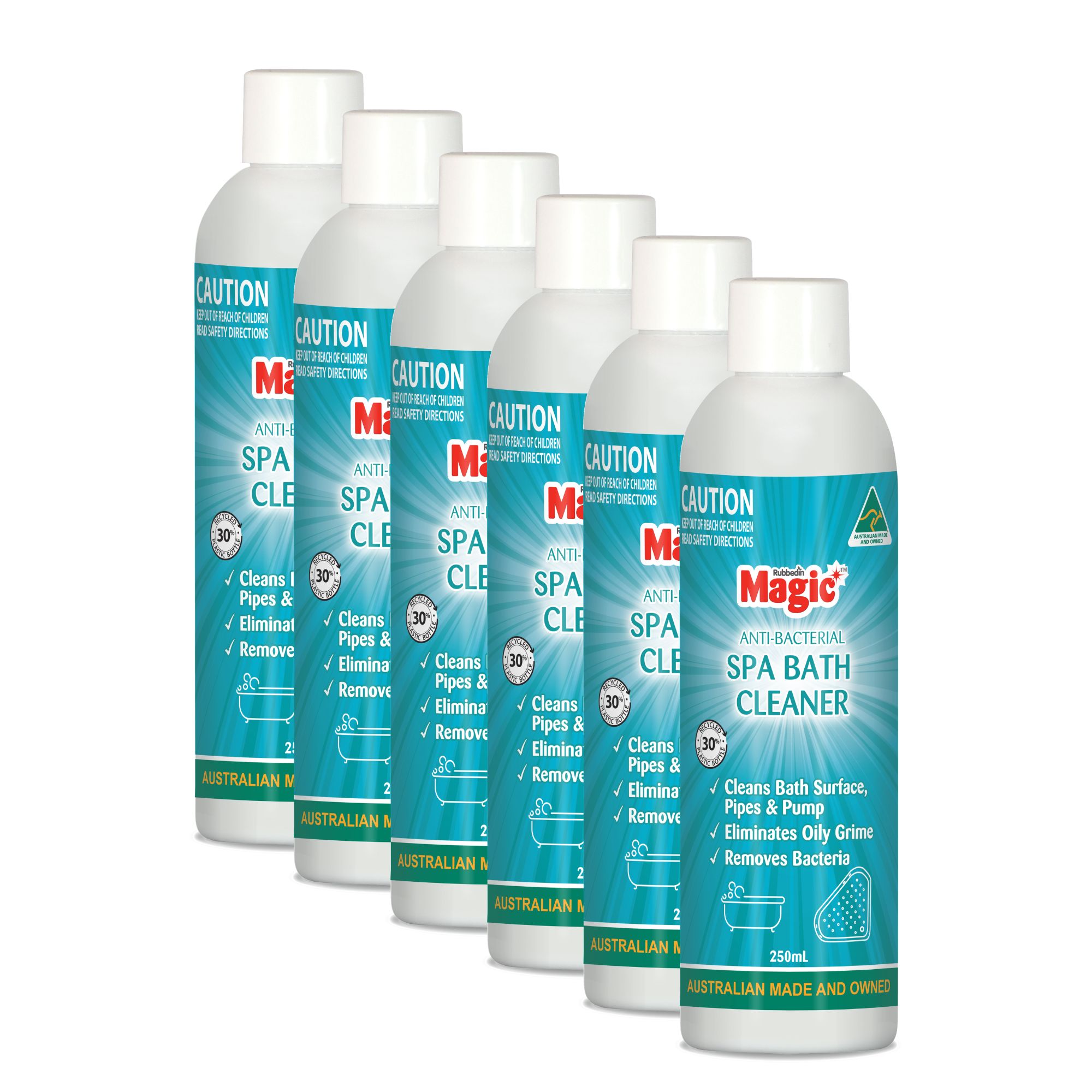 Buy 6 x Magic Spa Bath Anti-Bacterial Cleaner 250mL - MyDeal Australia