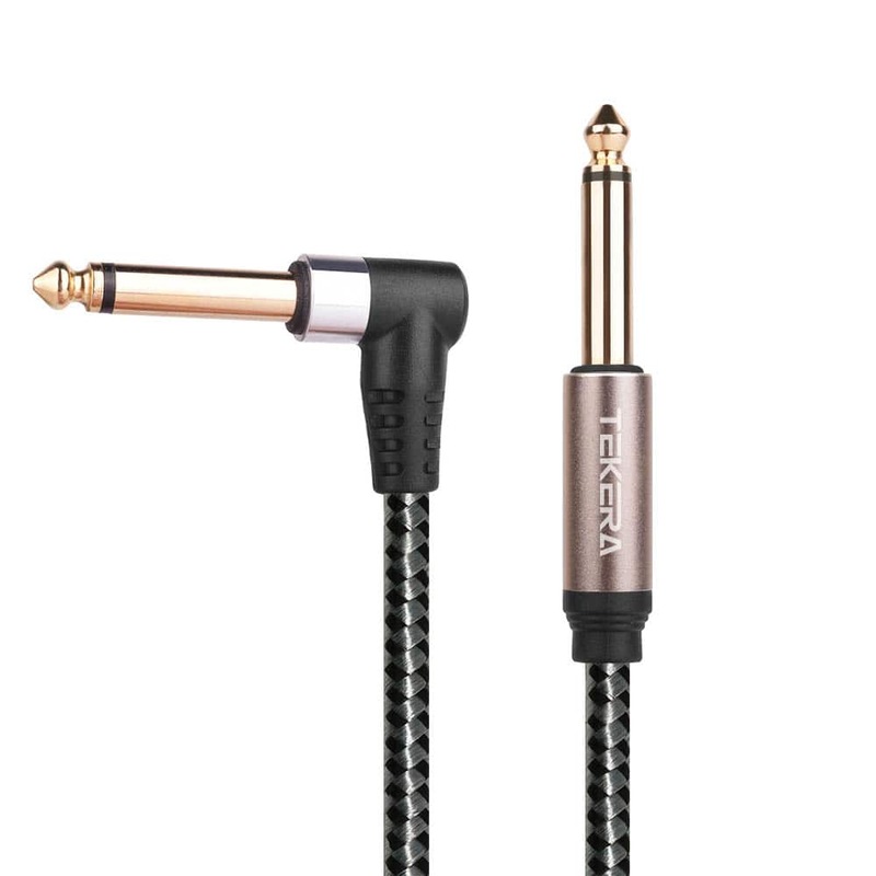 Buy 6.35mm 1/4" Male to male Cable angle M/M Guitar Amp Cable MyDeal