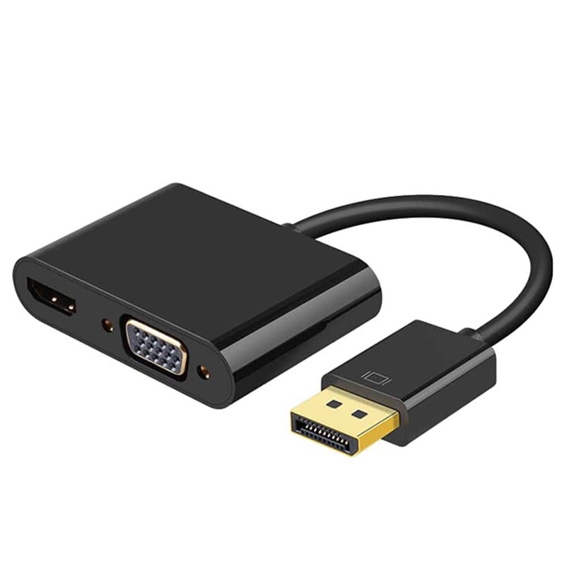 Buy DisplayPort to HDMI VGA 2 in 1 Adapter DP to HDMI VGA Converter