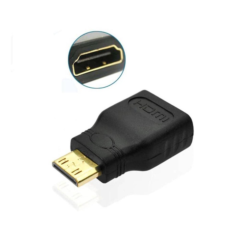 Buy Mini Hdmi Male To Hdmi Female Adapter Converter Connector Mydeal