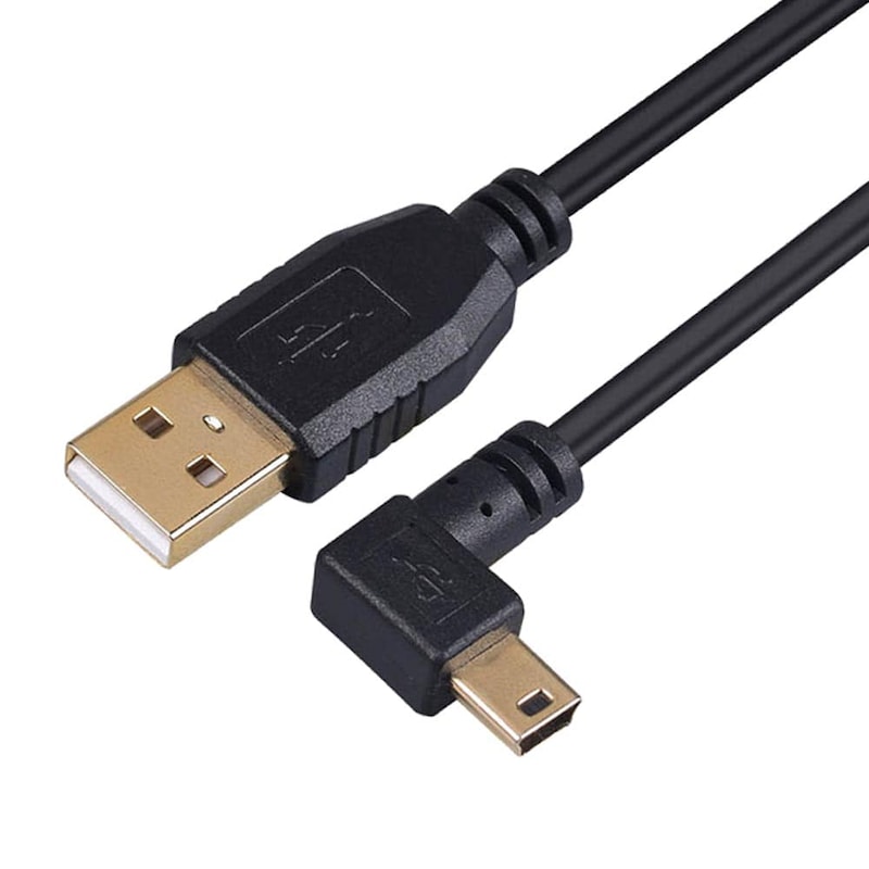 Buy Mini USB Cable USB 2.0 Type A to Mini B Cable Data Charging Angle ...