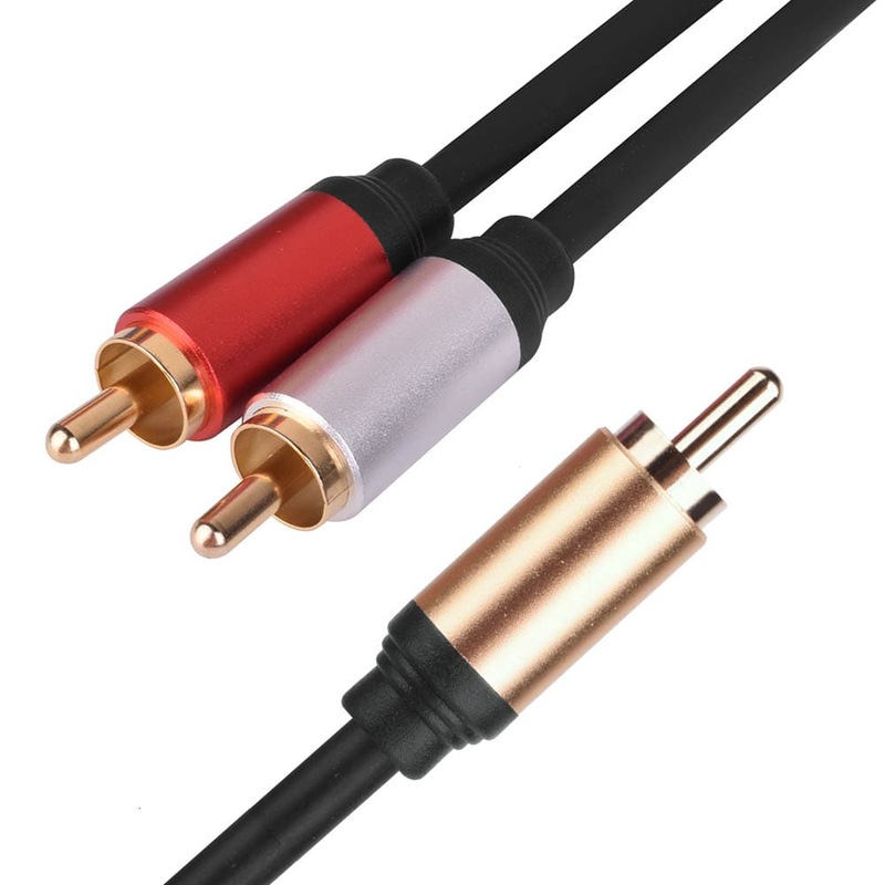 Buy Premium 1 RCA to 2 RCA Subwoofer Audio Cable Y Splitter Cord Lead
