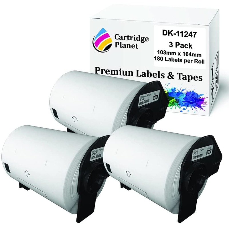 Buy 3 Pack Compatible Label Roll for Brother DK11247 DK11247 103mm x