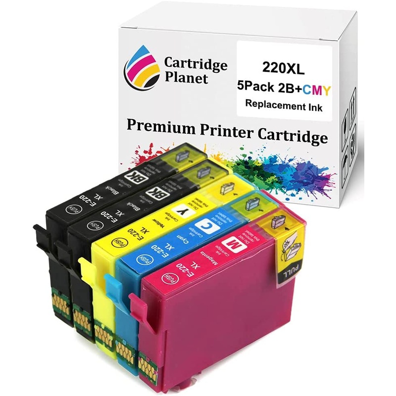 Buy 5 Pack 2bk1c1m1y Compatible Ink For Epson 220xl For Epson Expression Home Xp 220 Xp 320 1279