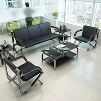 5-Seater Modern Simple Business Reception Seating Sofa Set Chairs