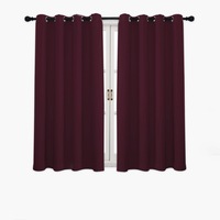 Hyper Cover 3-Layers Blockout Curtains Burgundy