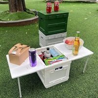 Outdoor Bees Foldable Picnic Table Storage Box